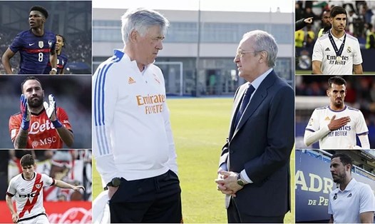 Huấn luyện viên Carlo Ancelotti và Chủ tịch Florentino Perez sớm lên kế hoạch nhân sự cho Real Madrid ở mùa giải 2022-23. Ảnh: Marca