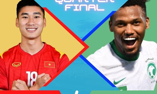U23 Việt Nam gặp U23 Saudi Arabia tại tứ kết U23 Châu Á 2022. Ảnh: AFC