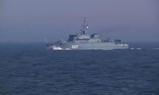Hạm đội Baltic tập trận với sự tham gia của 60 tàu chiến. Ảnh: Bộ Quốc phòng Nga