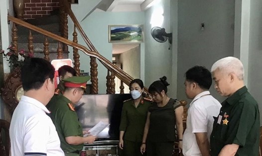 Công an tỉnh Hà Giang bắt tạm giam đối tượng Nguyễn Thị Chiến về hành vi cho vay nặng lãi trong giao dịch dân sự. Ảnh: CAHG