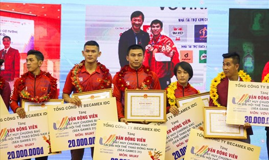 Thể thao Bình Dương đóng góp vào thành công của đoàn Việt Nam tại SEA Games 31. Ảnh: TV