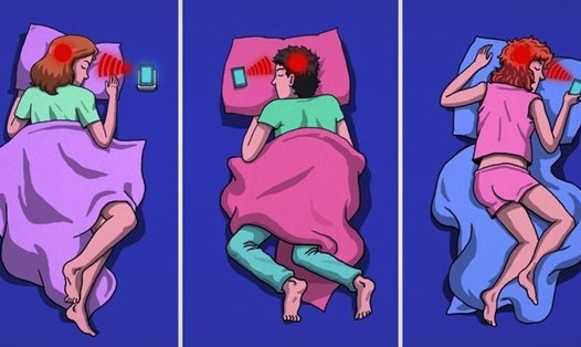 Đặt điện thoại ở cạnh khi ngủ có thể ảnh hưởng đến sức khỏe của bạn. ẢNh: Bright Side