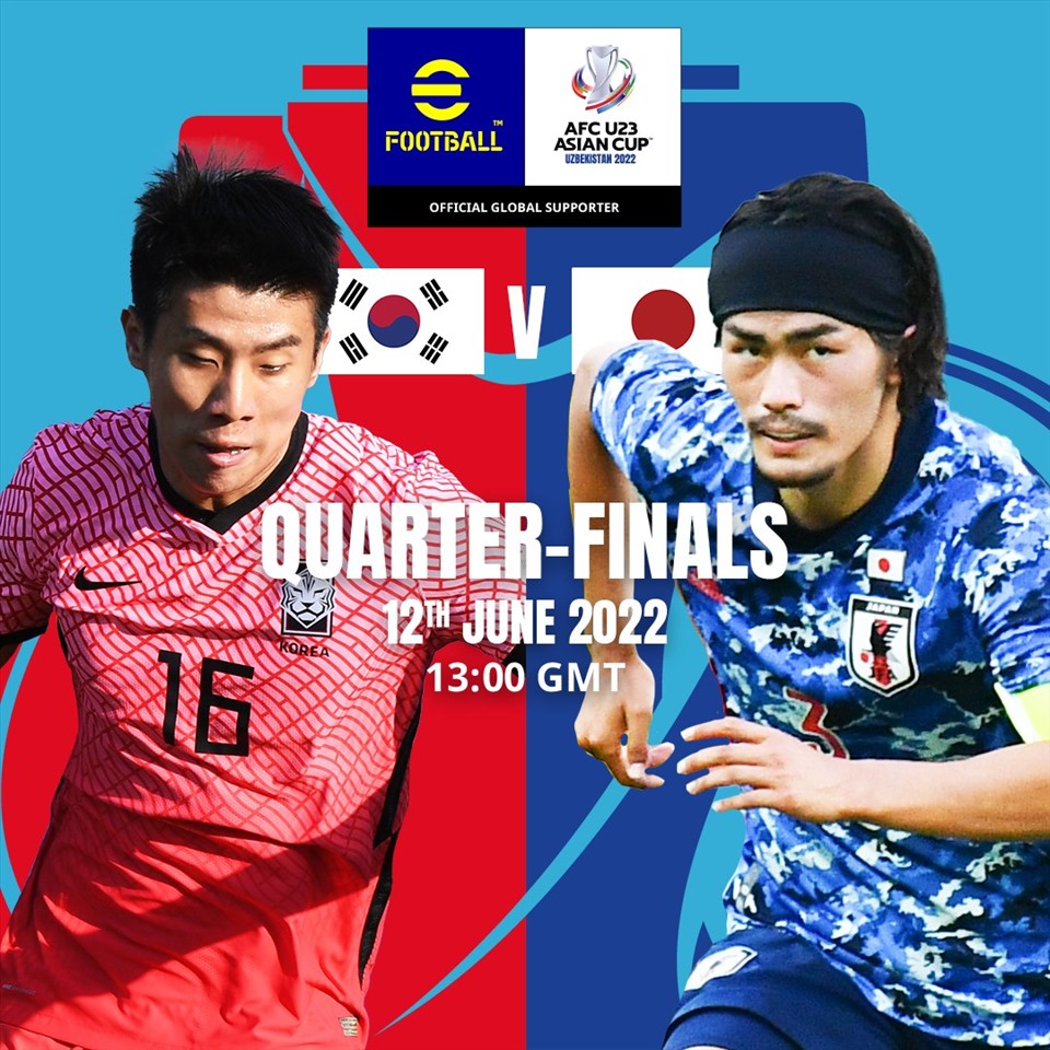 Lịch truyền hình trực tiếp tứ kết U23 Châu Á: U23 Nhật Bản vs U23 Hàn Quốc