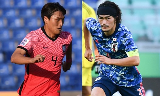 2 trong số các ứng viên vô địch là U23 Hàn Quốc và U23 Nhật Bản sớm phải loại nhau. Ảnh: AFC