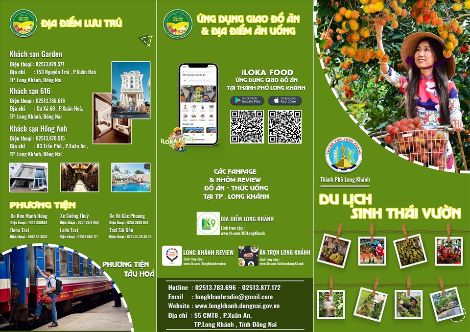 Địa điểm tham quan tại các nhà vườn trái cây của thành phố Long Khánh.