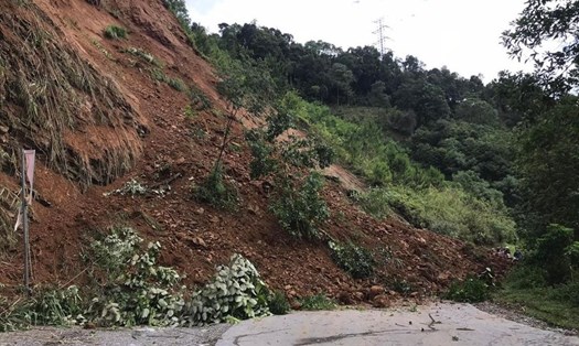 Mới đây, UBND tỉnh Bắc Kạn đã công bố tình trạng khẩn cấp về thiên tai đối với các hệ thống đường bộ trên địa bàn. Ảnh: CTV.