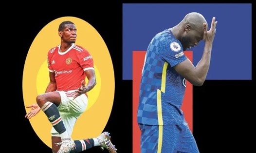 Pogba và Lukaku là những bản hợp đồng thất bại điển hình của M.U và Chelsea. Ảnh: The Guardian