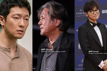 Diễn viên Son Seok Gu, Choi Min Sik, Lee Dong Hwi (từ trái qua). Ảnh: Poster JTBC, AFP.