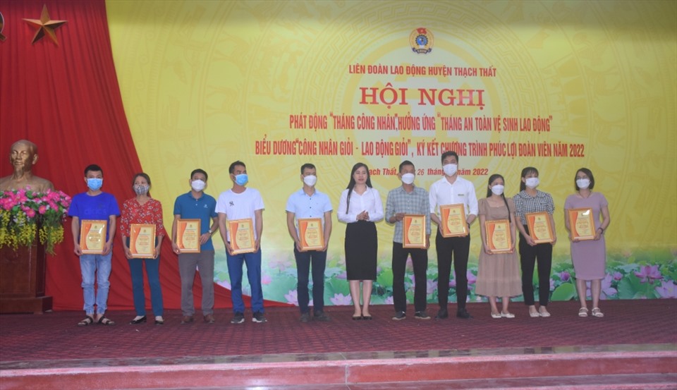 Một hoạt động của Liên đoàn Lao động huyện Thạch Thất (ảnh minh hoạ). Ảnh: CĐH