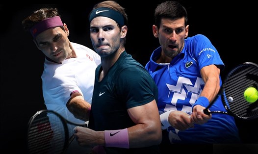 Roger Federer, Rafael Nadal, Djokovic đã duy trì ít nhất 1 người trong 2 vị trí dẫn đầu bảng xếp hạng quần vợt thế giới suốt 947 tuần. Ảnh: ATP