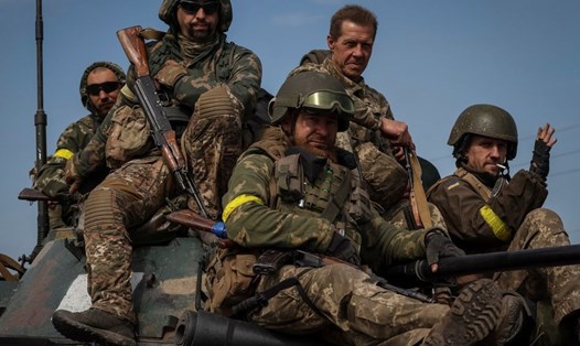 Binh sĩ Ukraina ở Donetsk ngày 14.6.2022. Ảnh: Reuters