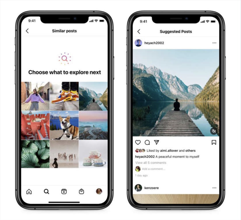 Instagram cập nhật tính năng đề xuất chủ đề mới. Ảnh: Instagram