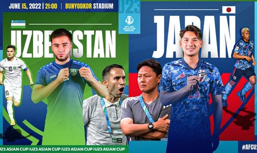 U23 Nhật Bản đối đầu U23 Uzbekistan. Ảnh: AFC