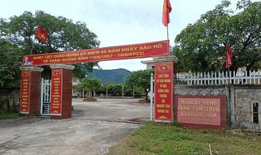 Trụ sở UBND xã Quảng Hợp, huyện Quảng Trạch. Ảnh: CTV