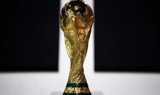 Chiếc cúp World Cup danh giá. Ảnh: AFP