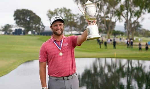 Jon Rahm giành chức vô địch giải US Open năm ngoái. Ảnh: USA Today
