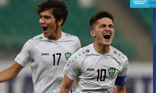 U23 Uzbekistan giành vé vào chung kết U23 Châu Á 2022 ấn tượng. Ảnh: AFC