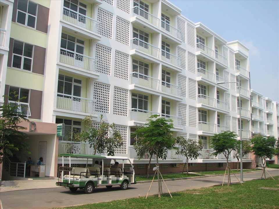 Một khu nhà lưu trú cho CNLĐ tại tỉnh Long An. Ảnh: K.Q
