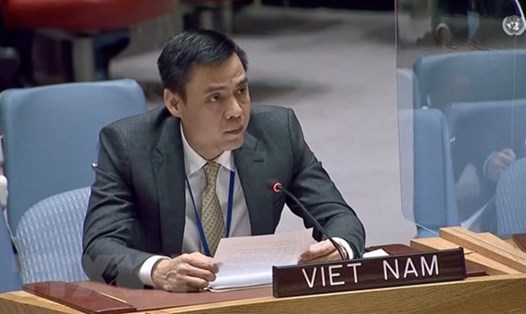 Đại sứ Đặng Hoàng Giang, Trưởng Phái đoàn thường trực Việt Nam tại Liên Hợp Quốc. Ảnh: TTXVN