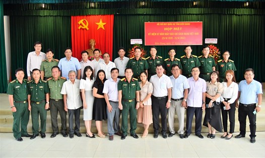 Bộ Chỉ huy Quân sự tỉnh Kiên Giang tổ chức buổi họp mặt kỷ niệm 97 năm Ngày Báo chí cách mạng Việt Nam. Ảnh: PV