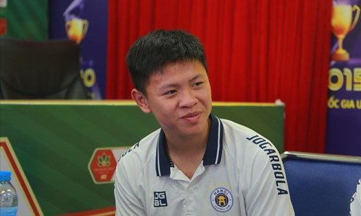 Tiến Long và các đồng đội U23 Việt Nam đặt mục tiêu cạnh tranh ở Hà Nội FC. Ảnh: Huyền Chi.