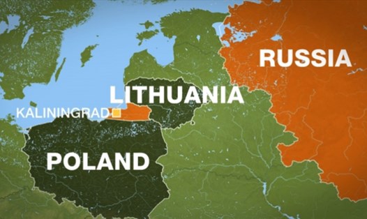 Lithuania cấm quá cảnh hàng hóa đến và rời khỏi vùng Kaliningrad của Nga. Ảnh chụp màn hình