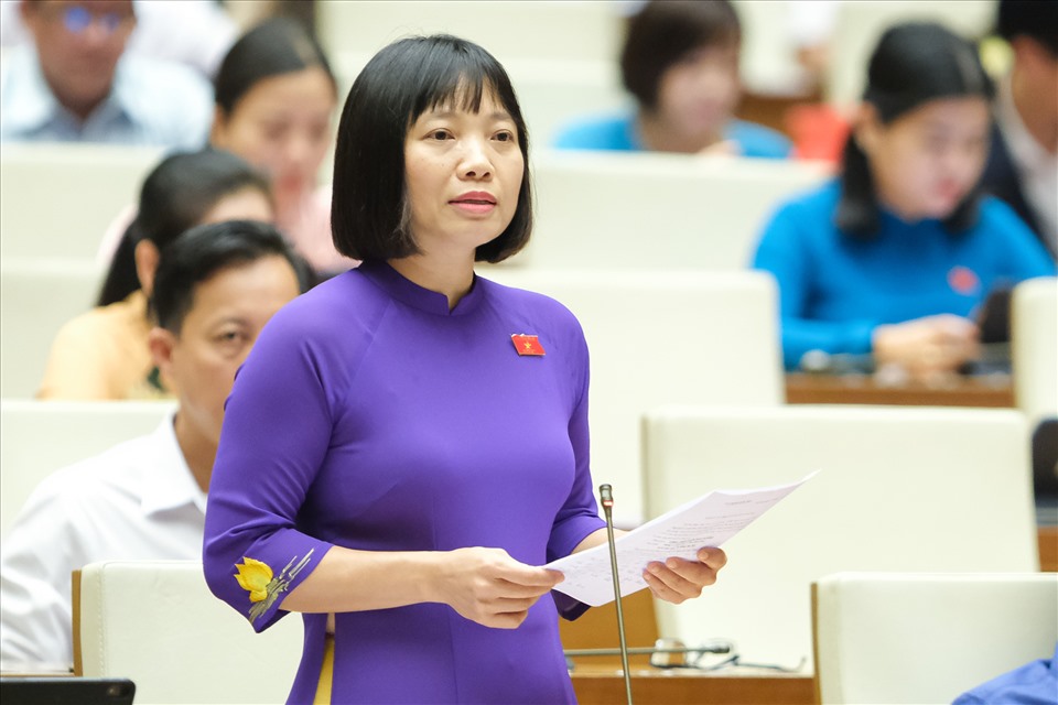Đại biểu Nguyễn Thị Việt Nga – Đoàn ĐBQH tỉnh Hải Dương. Ảnh: PV