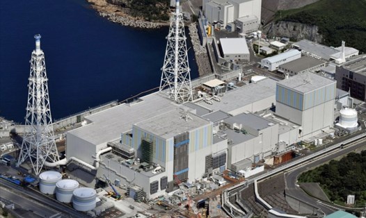 Lò phản ứng hạt nhân số 1 và số 2 của Nhà máy hạt nhân Shimane ở Matsue. Ảnh: Kyodo