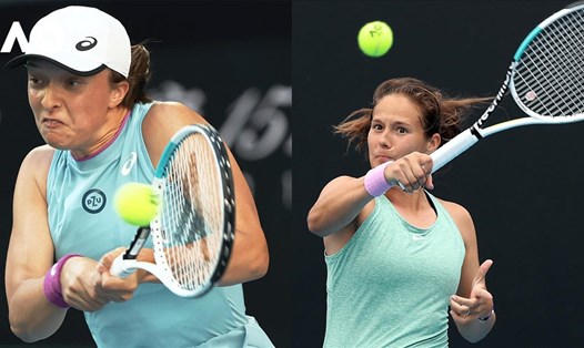 Iga Swiatek và Daria Kasatkina đối đầu ở bán kết Roland Garros. Ảnh: AUSOPEN