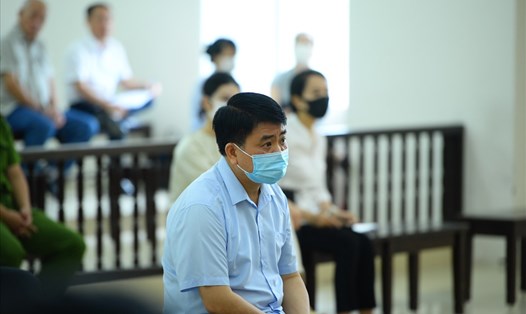 Cựu Chủ tịch Hà Nội - bị cáo Nguyễn Đức Chung tại phiên toà phúc thẩm. Ảnh: V.D