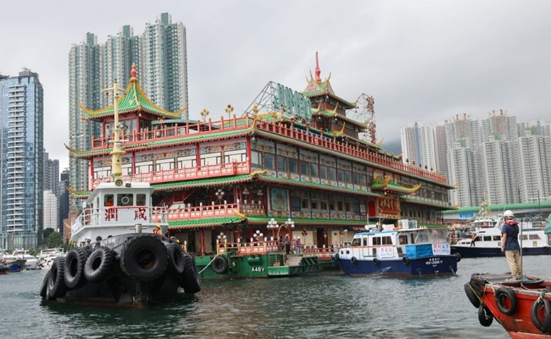 香港傳說中的水上餐廳在東海傾覆