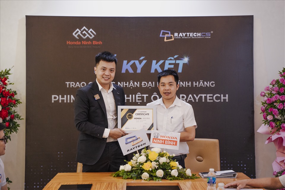 Raytech Việt Nam và Honda Ninh Bình phân phối phim cách nhiệt chính hãng