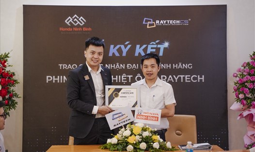 Raytech Việt Nam và Honda Ninh Bình phân phối phim cách nhiệt chính hãng. Ảnh: M.P