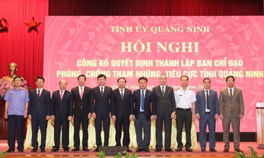 Ban Chỉ đạo Phòng chống tham nhũng, tiêu cực tỉnh Quảng Ninh gồm 15 thành viên. Ảnh: Đỗ Phương