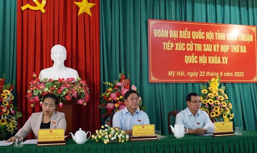 Ngày thứ 2 Chủ tịch Tổng LĐLĐVN tiếp xúc cử tri Ninh Thuận