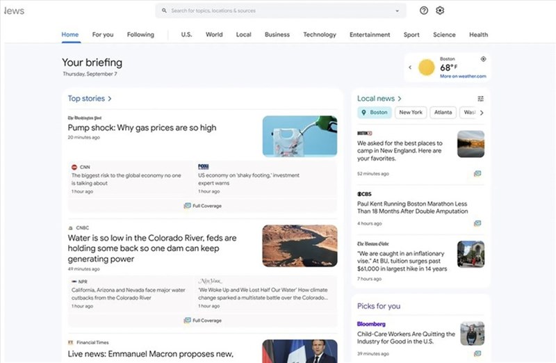 Google News thay đổi diện mạo nhân dịp sinh nhật thứ 20