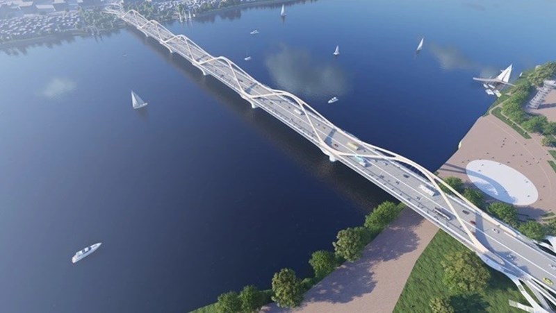 Ngắm phối cảnh 3D phương án cầu Trần Hưng Đạo vừa được lựa chọn