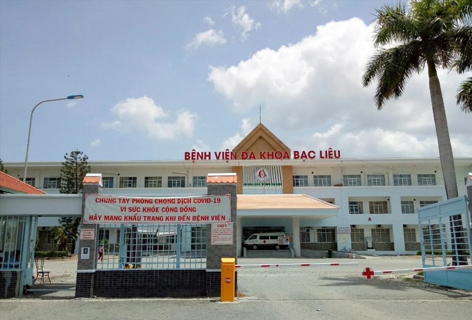 Bệnh viện Đa khoa tỉnh Bạc Liêu nơi phát hiện 26 trẻ mắc COVID-19. Ảnh: Nhật Hồ