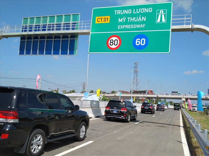 Cao tốc Trung Lương - Mỹ Thuận bắt đầu thu phí thử nghiệm