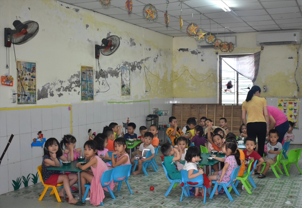 Mô hình nhà trẻ nhận trông con nữ công nhân ngay tại công ty độc đáo tại Thái Bình. Ảnh: Trung Du