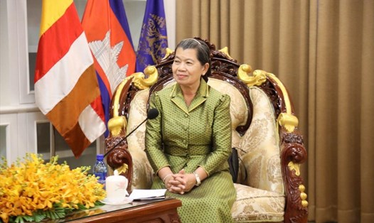 Phó Thủ tướng Campuchia Men Sam An. Ảnh: Facebook Phó Thủ tướng Campuchia