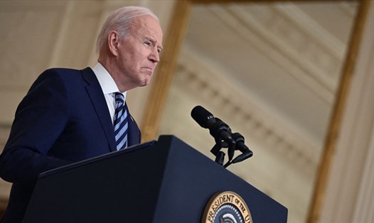 Tổng thống Joe Biden thừa nhận trừng phạt Nga gây hậu quả với Mỹ. Ảnh: AFP