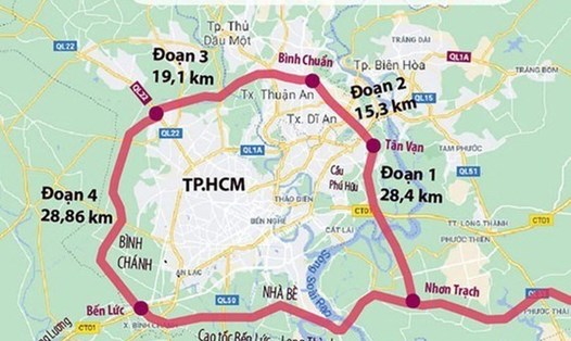 Dự án đường Vành đai 3 Thành phố Hồ Chí Minh. Nguồn: ttbc-hcm.gov.vn