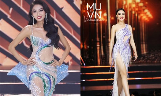 Hai Á hậu Thảo Nhi Lê và Thủy Tiên của Hoa hậu Hoàn vũ Việt Nam 2022. Ảnh: MU.