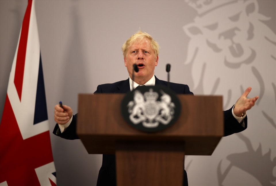 Thủ tướng Anh Boris Johnson. Ảnh: AFP
