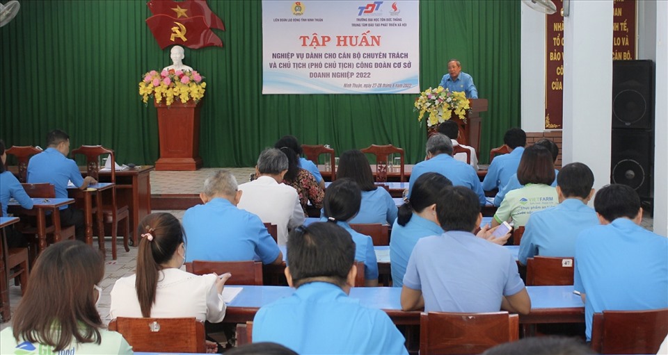 Ninh Thuận: 70 cán bộ công đoàn tham gia tập huấn nghiệp vụ