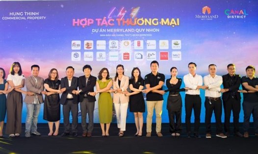 Các đối tác tham gia lễ ký kết hợp tác thương mại tại dự án MerryLand Quy Nhơn