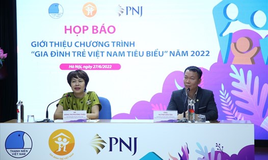 Họp báo giới thiệu chương trình “Gia đình trẻ Việt Nam tiêu biểu” năm 2022. Ảnh: Hải Đăng
