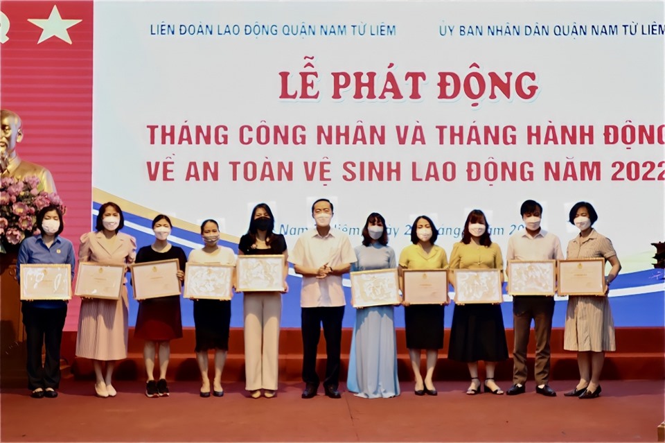 Một hoạt động của Liên đoàn Lao động quận Nam Từ Liêm (ảnh minh họa). Ảnh: CĐQ