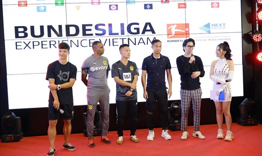 Sự kiện Bundesliga Experience Vietnam có sự góp mặt của những khách mời nổi tiếng. Ảnh: Next Media